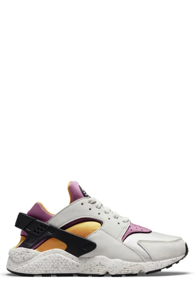 Nike Air Huarache ''light Bone/lethal Pink-univers'' Sneakers In Bone/ Gold/ Black/ Lethal Pink
