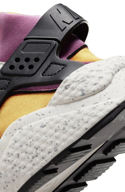 Nike Air Huarache ''light Bone/lethal Pink-univers'' Sneakers In Bone/ Gold/ Black/ Lethal Pink