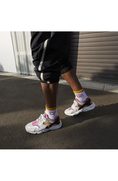 Nike Air Huarache ''light Bone/lethal Pink-univers'' Sneakers In Bone/ Gold/ Black/ Lethal Pink