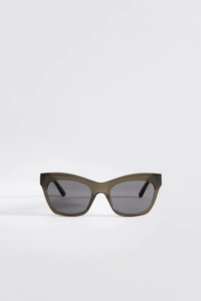 Shop Filippa K Model 2 Sunglasses In Green