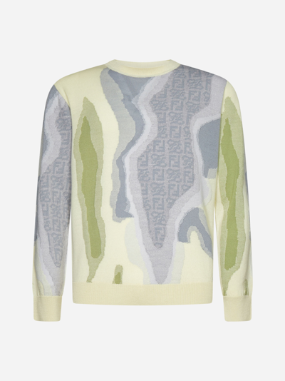 Shop Fendi Earth Wool Sweater