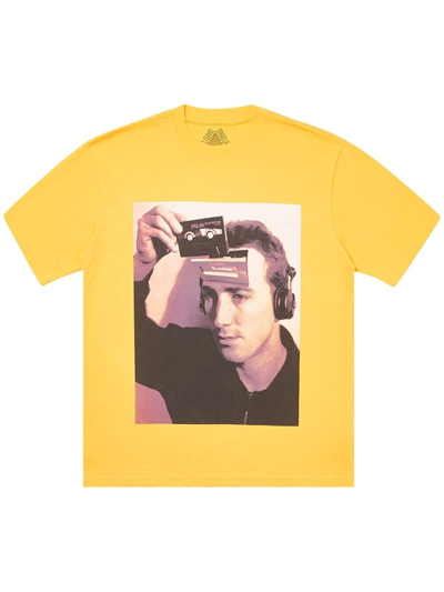 Shop Palace Deckhead Short-sleeve T-shirt In Yellow