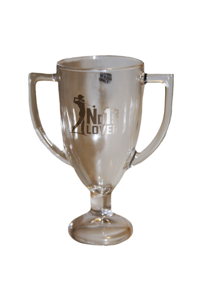 Shop Unbranded No 1 Golf Lover Trophy Pint Glass (clear) In White