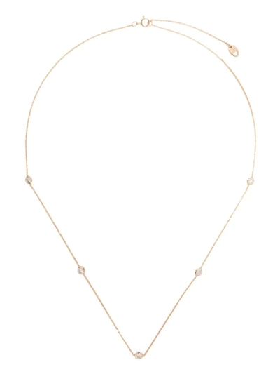 Shop Vrai 14kt Yellow Gold Bezel Station Diamond Necklace