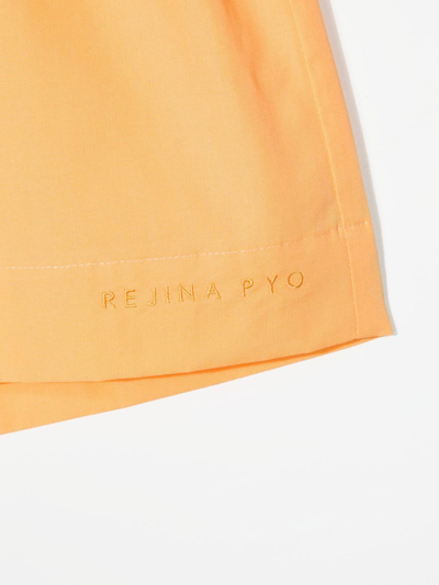 Shop Rejina Pyo Miki Organic Cotton Shorts In Orange