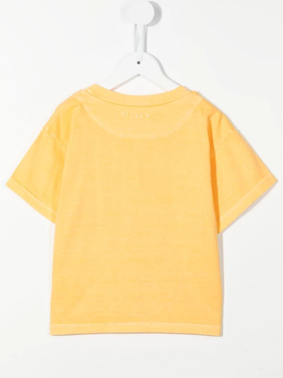 Shop Rejina Pyo Ellis Graphic-print Organic Cotton T-shirt In Orange