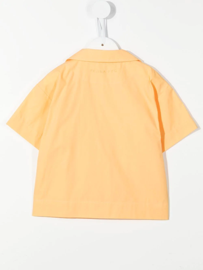 Shop Rejina Pyo Casey Organic Cotton Shirt In Orange