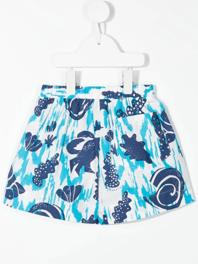 Shop Rejina Pyo Miki Organic Cotton Shorts In Blue