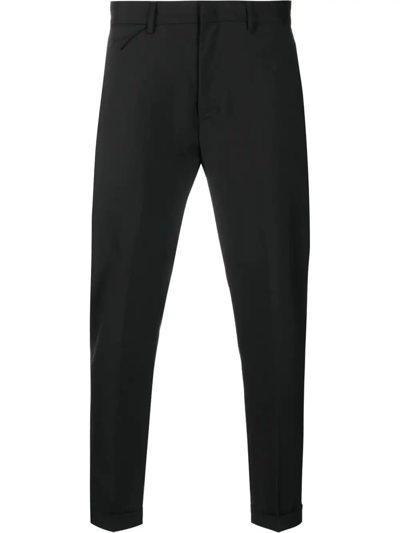 Shop Low Brand Cropped Tailored Trousers In Black