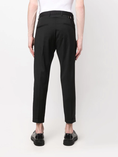 Shop Low Brand Cropped Tailored Trousers In Black