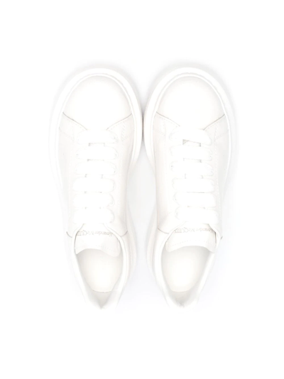 Shop Alexander Mcqueen Chunky Lace-up Trainers In White