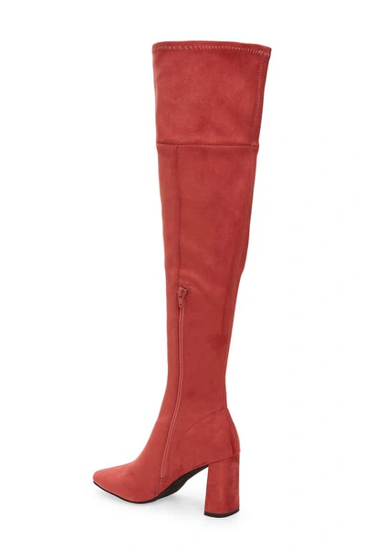 Shop Jeffrey Campbell Parisah Over The Knee Boot In Bright Pink Suede