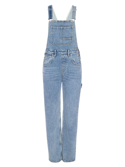 Shop Good American Women's Good '90s Denim Overalls In Indigo