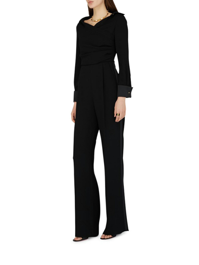Shop Max Mara Subdolo Long Sleeve Jumpsuit In Black