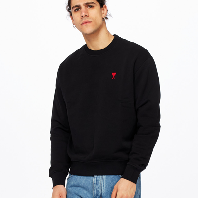Shop Ami Alexandre Mattiussi Men's Sweatshirt In Nero