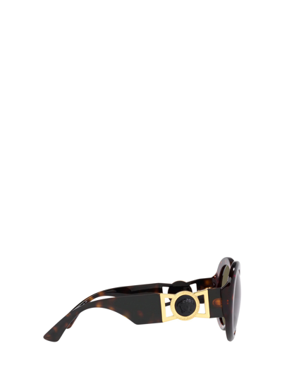 Shop Versace Eyewear Sunglasses In Havana