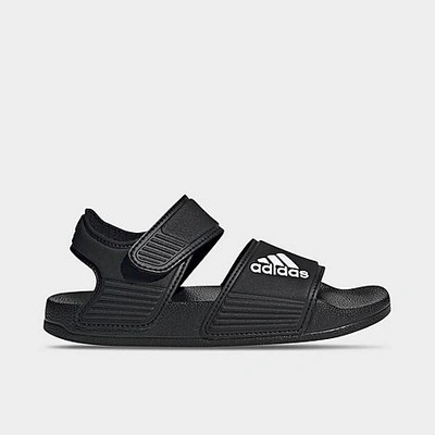 Shop Adidas Originals Adidas Big Kids' Adilette Sandals In Black/white/black