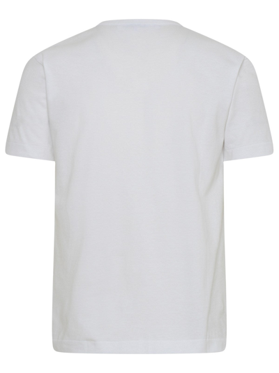 Shop Comme Des Garçons Play White Cotton T-shirt