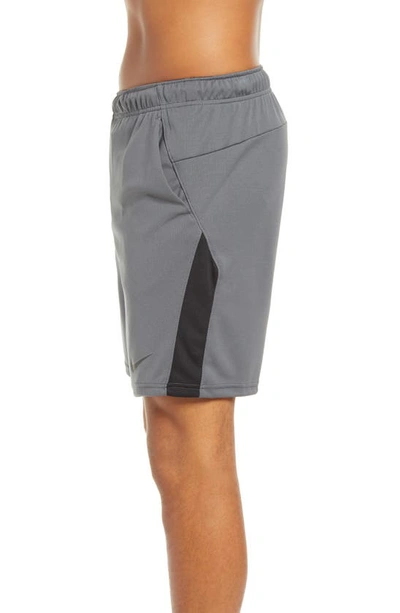 Shop Nike Dry 5.0 Athletic Shorts In Iron Grey/ Black/ Black