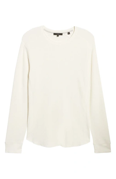 Shop Vince Regular Fit Long Sleeve Thermal Top In Leche