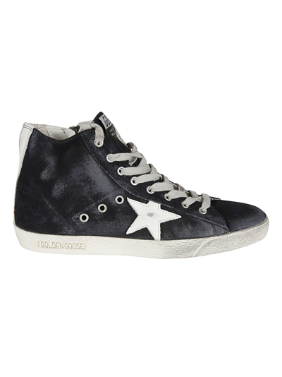Shop Golden Goose Francy Classic Sneakers In Night Blue/white