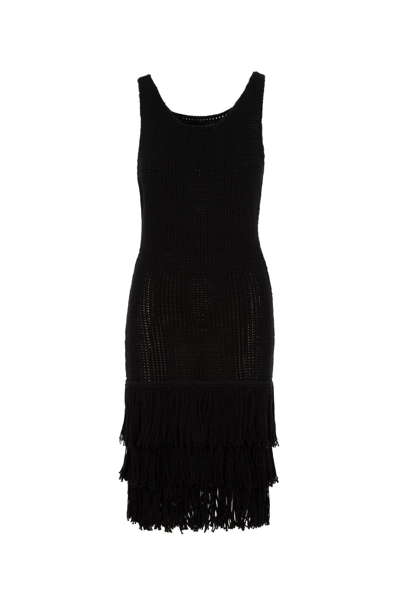 Shop Amotea Mila Dress Short In Black Knit