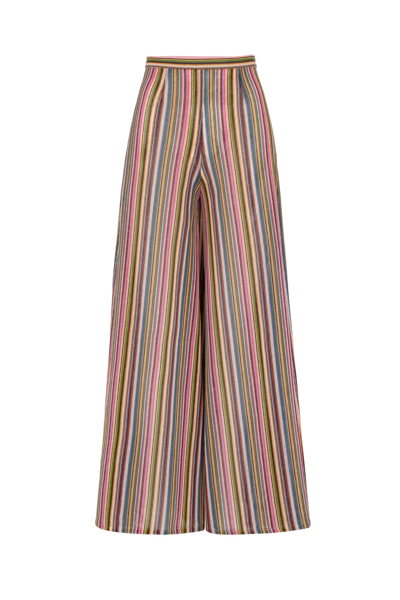 Shop Amotea Carol Trousers In Multicolor Jersey