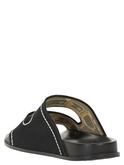 Shop Marni Jacquard Sandal In Black