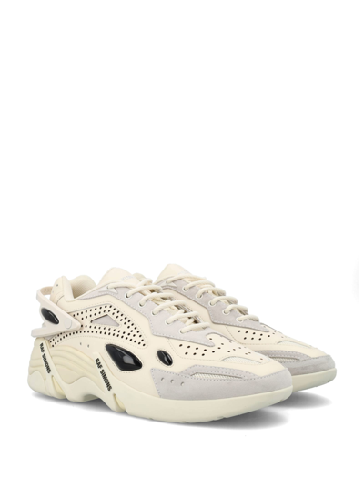 Shop Raf Simons Cylon-21 Low-top Sneakers In Off White