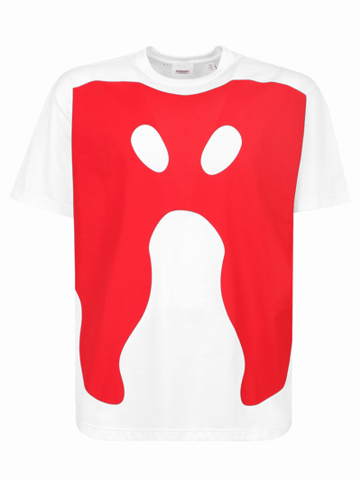 Shop Burberry Monster-print T-shirt In White