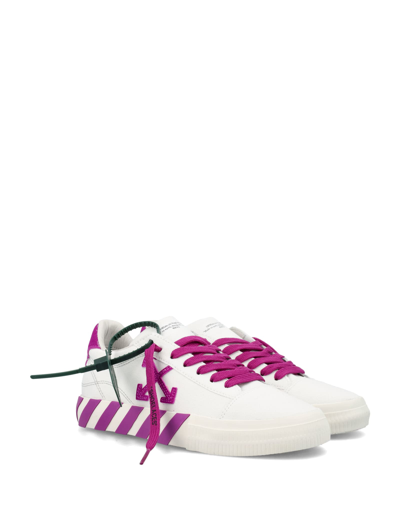 Shop Off-white Wmn Fuchsia Low Vulcanized In White Fuchsia