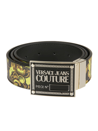 Shop Versace Jeans Couture Couture Buckle Belt In G89