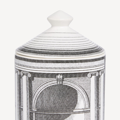 Shop Fornasetti Se Poi Scented Candle - Architettura Décor - Immaginazione Fragrance In White/black