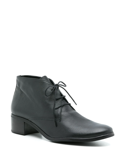Sarah Chofakian Rizzo Ankle Boots In Black