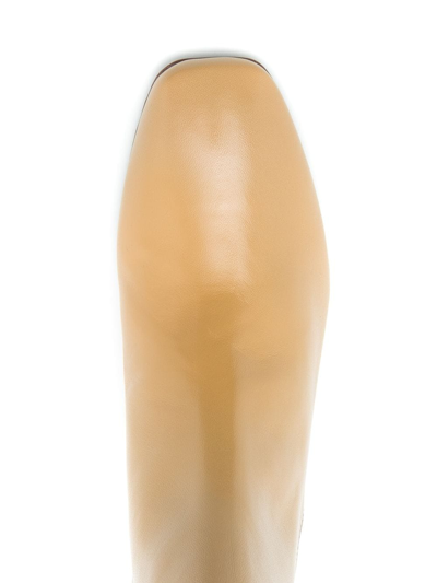 Sarah Chofakian Torquay Leather Boots In Neutrals