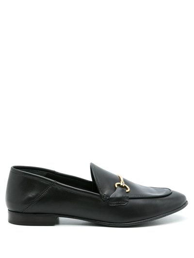 Shop Sarah Chofakian Milao Leather Loafers In Black