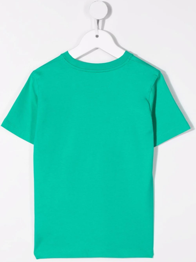Shop Bonpoint Teen Logo Print T-shirt In Green
