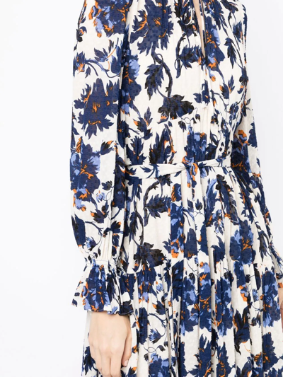 Diane Von Furstenberg Rome Floral print Midi dress In White And