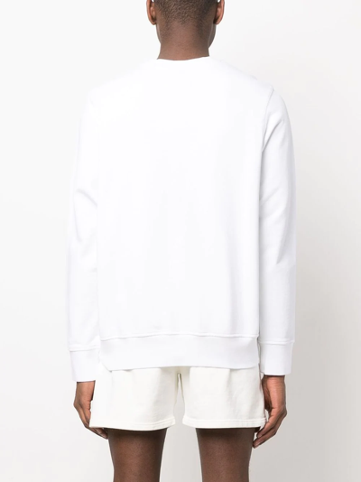 Casablanca Logo-print Organic Cotton Sweatshirt In White