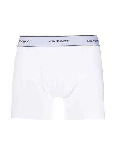 Carhartt Logo-waistband Boxers Set Of 2 In White