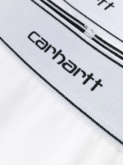 Shop Carhartt Logo-waistband Boxers Set Of 2 In White
