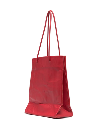 Medea Busted Tall Graphic print Leather Bag In Red ModeSens