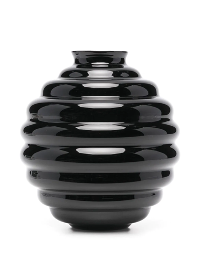 Shop Venini Vase-deco Ceramic Vase In Black
