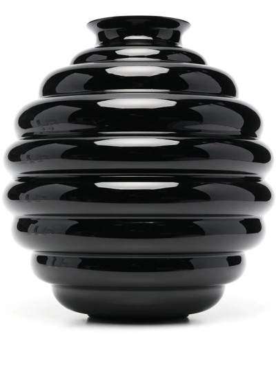 Venini Vase-deco Ceramic Vase In Black