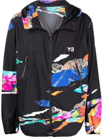 Shop Y-3 Graphic Print Lightweight Jacket In Black