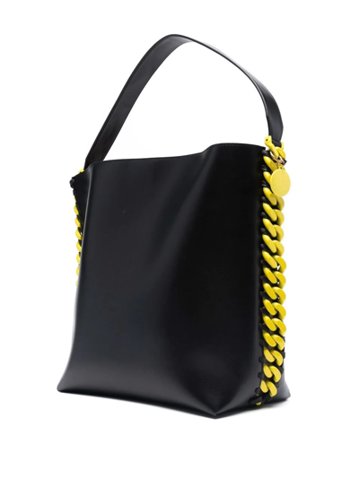 Shop Stella Mccartney Chain-embellished Tote Bag In Black