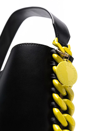 Shop Stella Mccartney Chain-embellished Tote Bag In Black