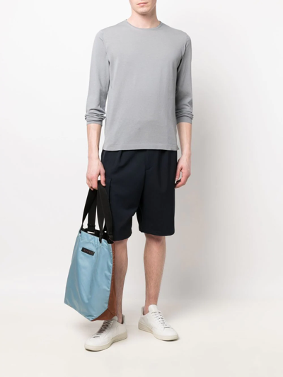 Dell'oglio Long-sleeve Cotton Jumper In Grau