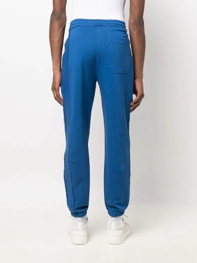 Shop Helmut Lang Drawstring Track Pants In Blau
