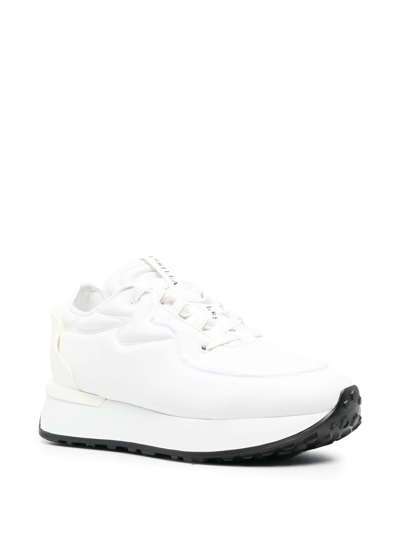 Shop Le Silla Petalo Lace-up Sneakers In White